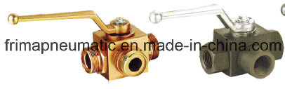High Pressure NPT Threaded 3 Way Hydraulic Block Ball Valve