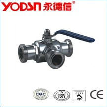 Three Way Ball Valve (ISO9001: 2008, CE, TUV Certified)