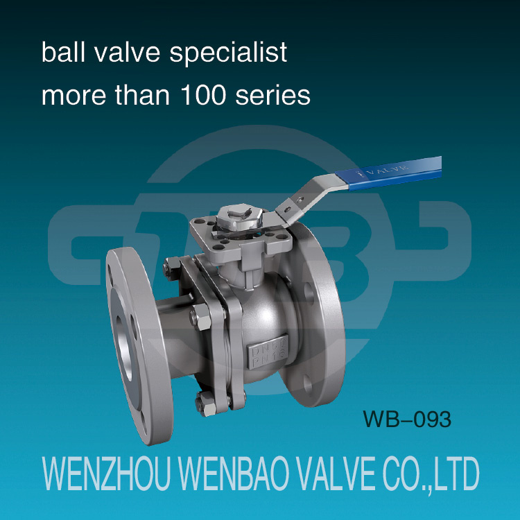 DIN 3202 F4/F5 Two Piece 304 Ball Valve