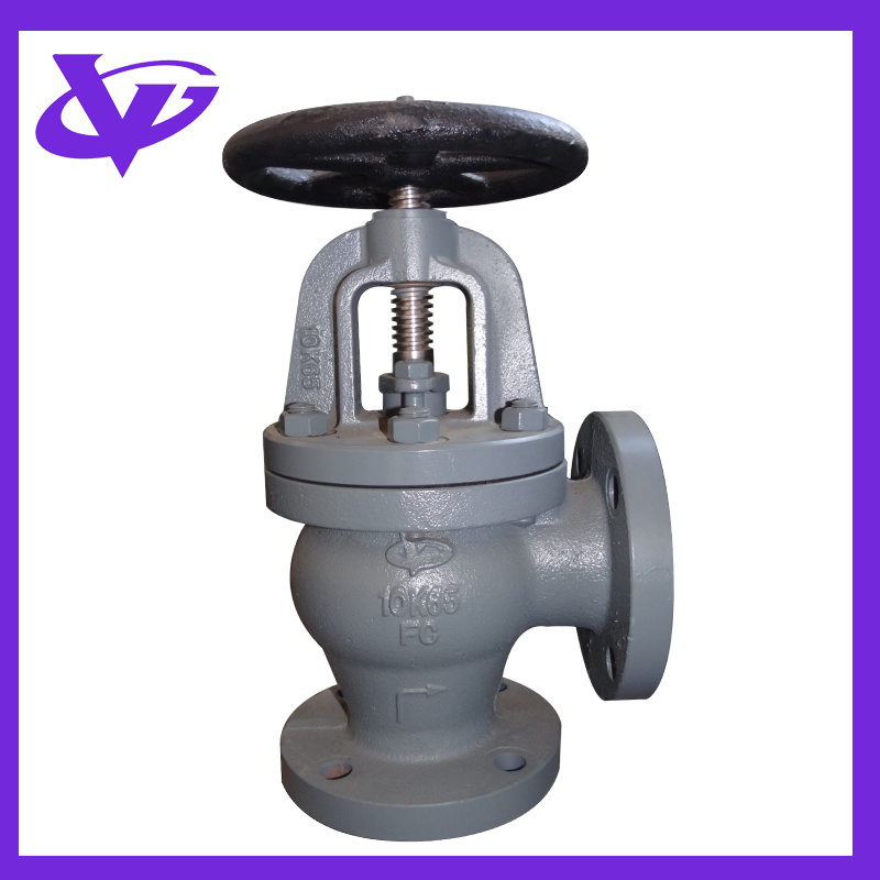 Marine Cast Iron Angle Valve (JIS F7308 10K65)