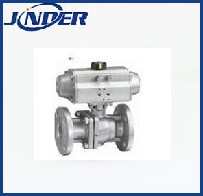 2PC Pneumatic Internal Screwed Ball Valve