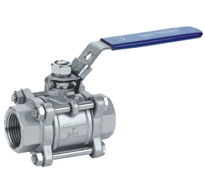 3-PC Stainless Steel Threaded Ball Valve