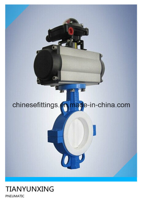 Wafer NBR Seat Air Actuator/Pneumatic Butterfly Valves