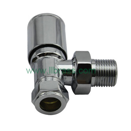 Chrome Angle Radiator Valve