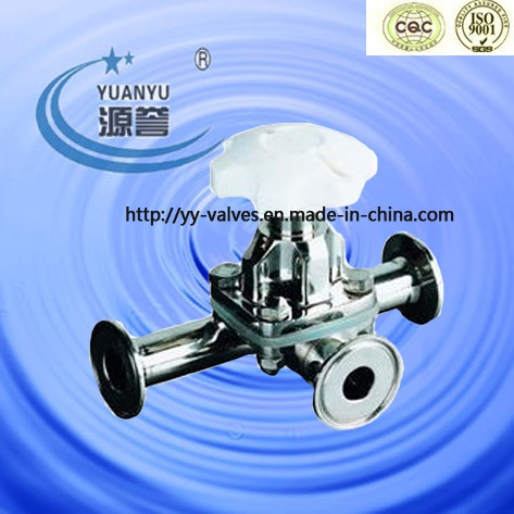 Sanitary 3-Way Diaphragm Valve (T Type)