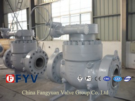 API6d Cast Steel Top Entry Ball Valve with Gearbox