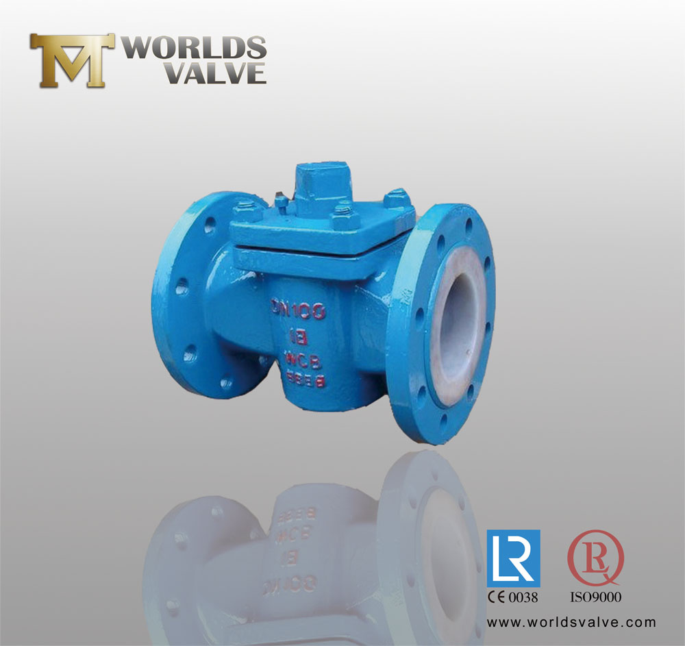 Wcb Plug Valve with PFA Sealing