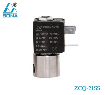 Bona Nc Stainless Steel Solenoid Valve (ZCQ-21SS)