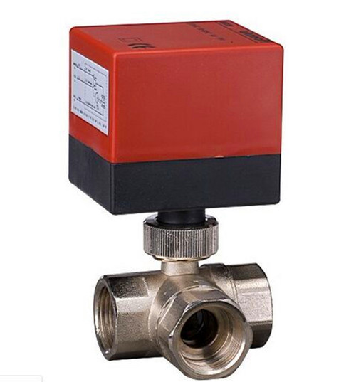 HVAC 3-Way Brass Motorized Ball Valve (KY-DQ320)