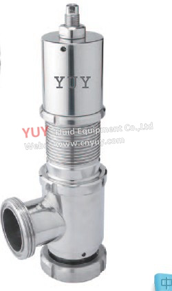 Sanitary Ss304/Ss316L Safety Valve Thread Connection Adjustable Pressure