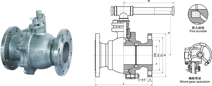 Flange Floating Ball Valve