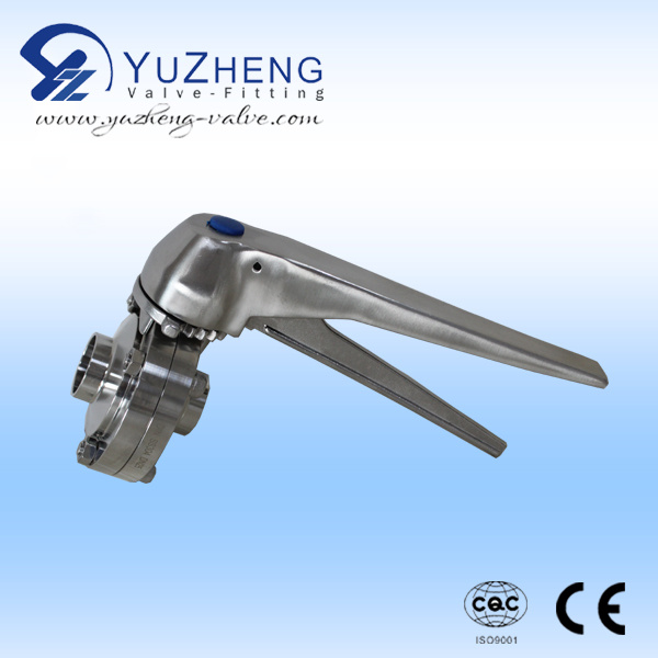 DIN Butt Welding Sanitary Butterfly Valve