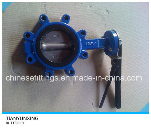 Manual Operation Handle Single Stem Lug Support Butterfly Valve