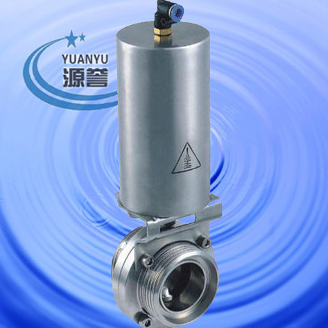 Sanitary Pneumatic Threaded Butterfly Valve (100116)