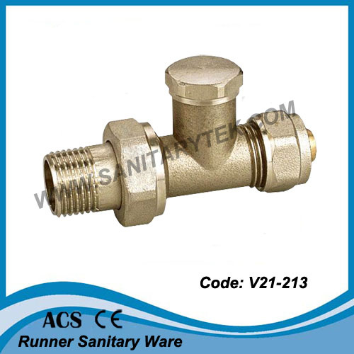 Brass Radiator Valve for Multilayer Pipe (V21-213)