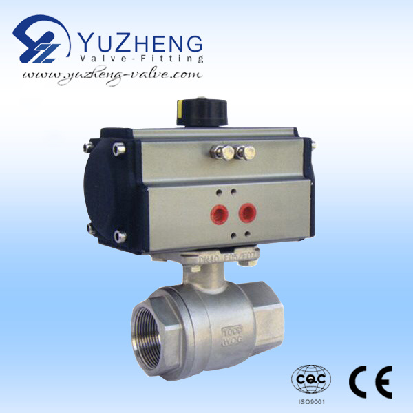 Stainless Steel 2PC Pneumatic Ball Valve