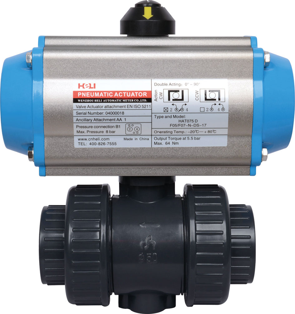 Ball Valve with Pneumatic Actuator Hat-75D