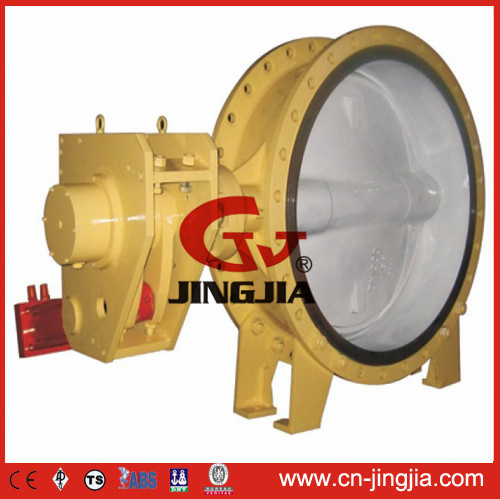 Hydraulic Control Butterfly Valve with Counter Weight & Hydraulic Cylinder (HD743)