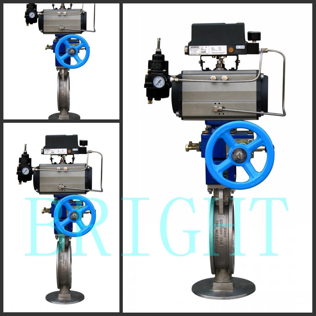 Pneumatic Triple Eccentric Butterfly Valve