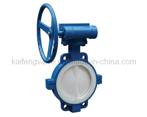 Wafer Tpye Full PTFE Lined Butterfly Valve (QD371F-10/16/150LB)