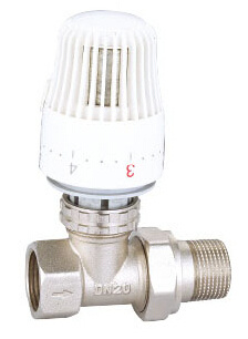 Brass Manual Temperature Control Valve (Straight)