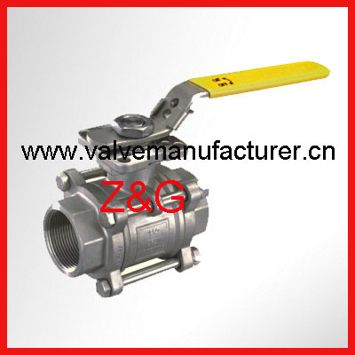 Mounting Plate Three-Piece Ball Valve