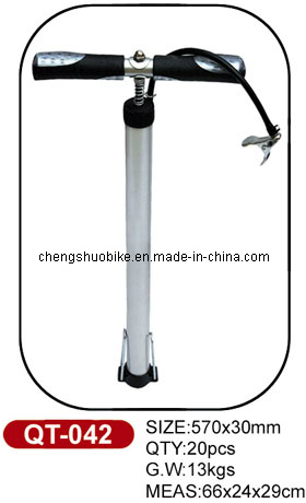 Convenient Bike Pump Qt-042 with Good Design Handlebar