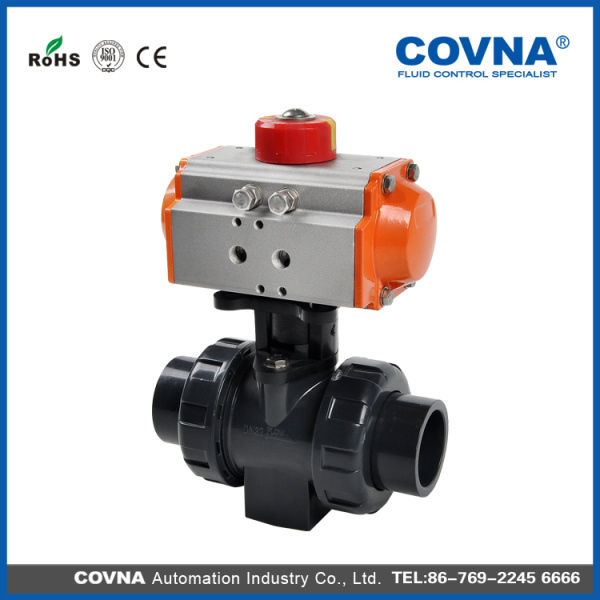 Plastic Pneumatic Control Ball Valve for Fluid Treatment