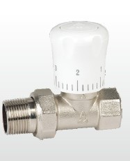 (A) Heating System Brass Angle Thermostatic Radiator Valve