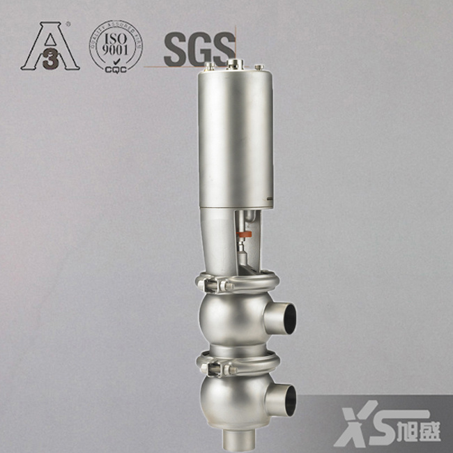 Stainless Steel Food Grade Pneumatic Flow Diverting Valve