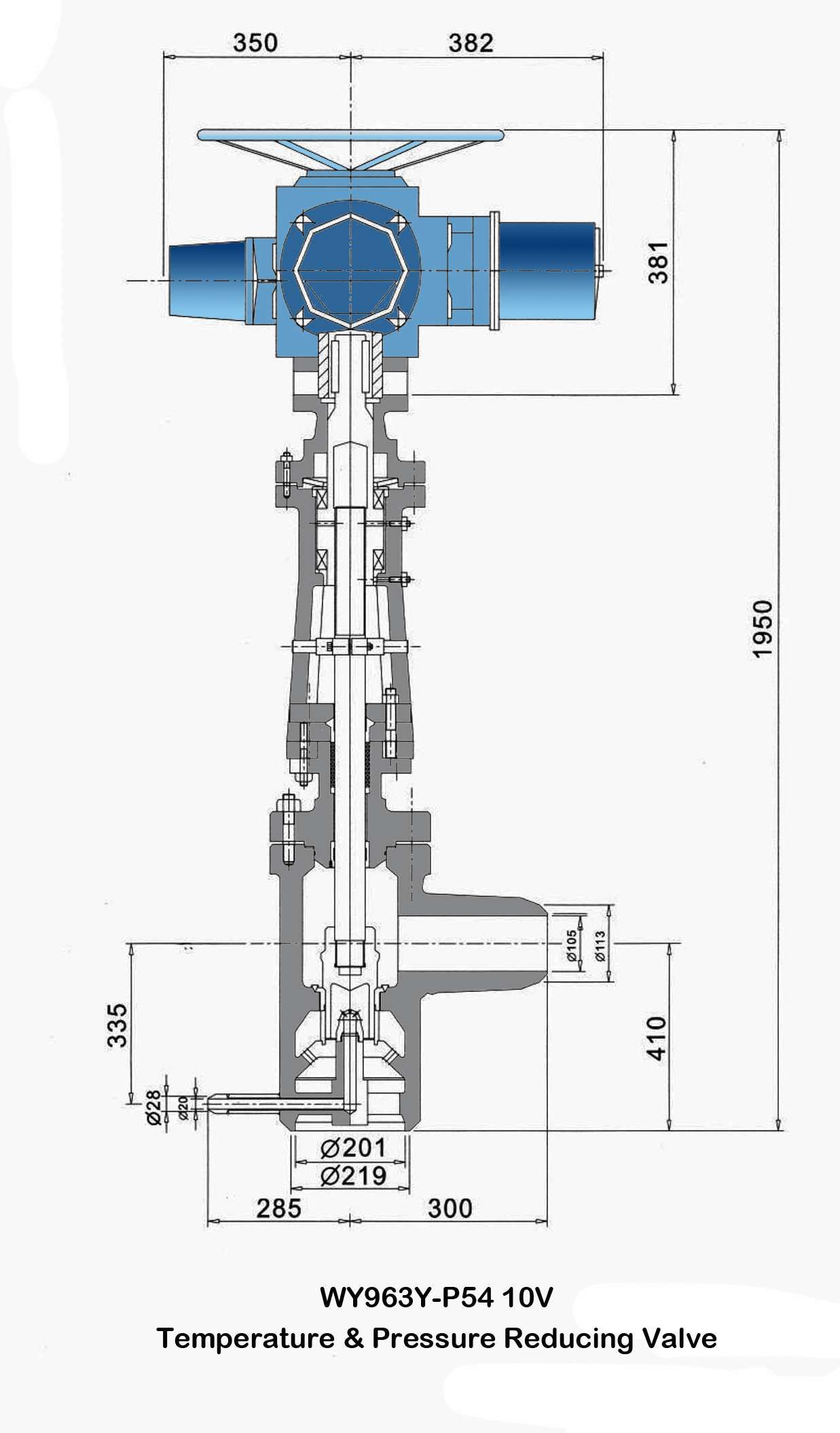 Wy963y-P54 10V Temperature & Pressure Reducing Valve