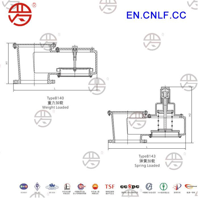 Lf-8140 Pressure/Vacuum Relief Valve