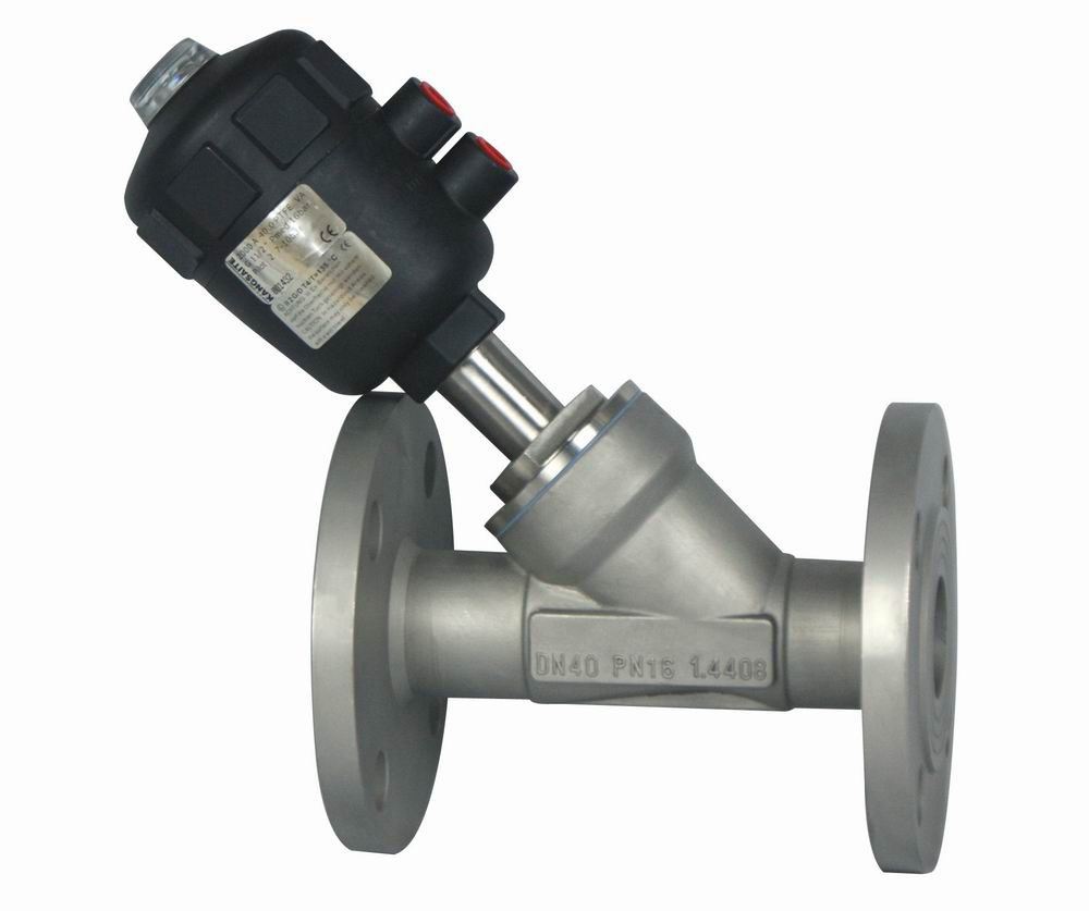 Kst Pneumatic Angle Seat Valve (Flanged)  (2000Y-J644-16P)