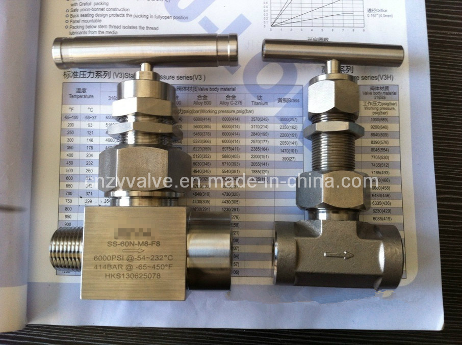 High Pressure Ss Union-Bennet Needle Valve Male & Famale NPT