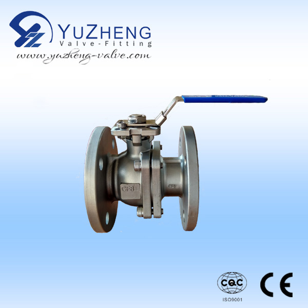 2 Piece Stainless Steel Flanged Ball Valve