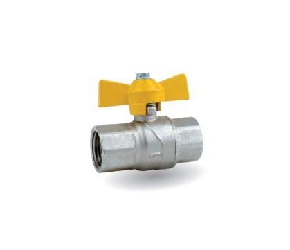 Brass Gas Valve Butterfly Valve with Female and Male