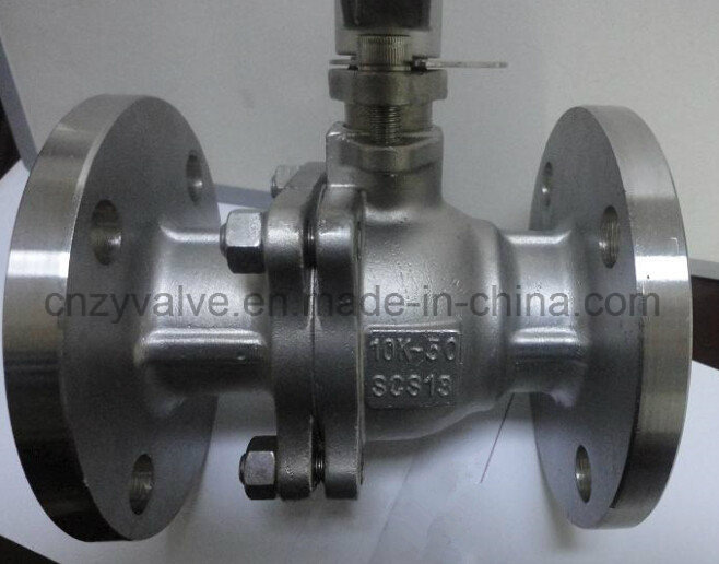 JIS 10k/20k Scs13 or CF3 Flange Floating Ball Valve