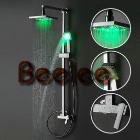 Wall Mounted LED Bathroom Rainfall Shower Set (Qh336-1f)