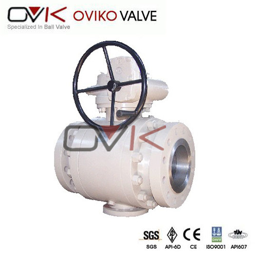 Trunnion Full Bore Forged Motorized Control Ball Lvalve for Gas