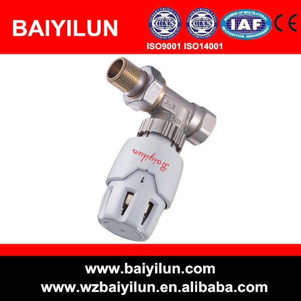 Dn20 Straight Brass Thermostat Head Radiator Valve