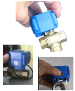 3-Way Motorised Ball Valve for Solar Heating System