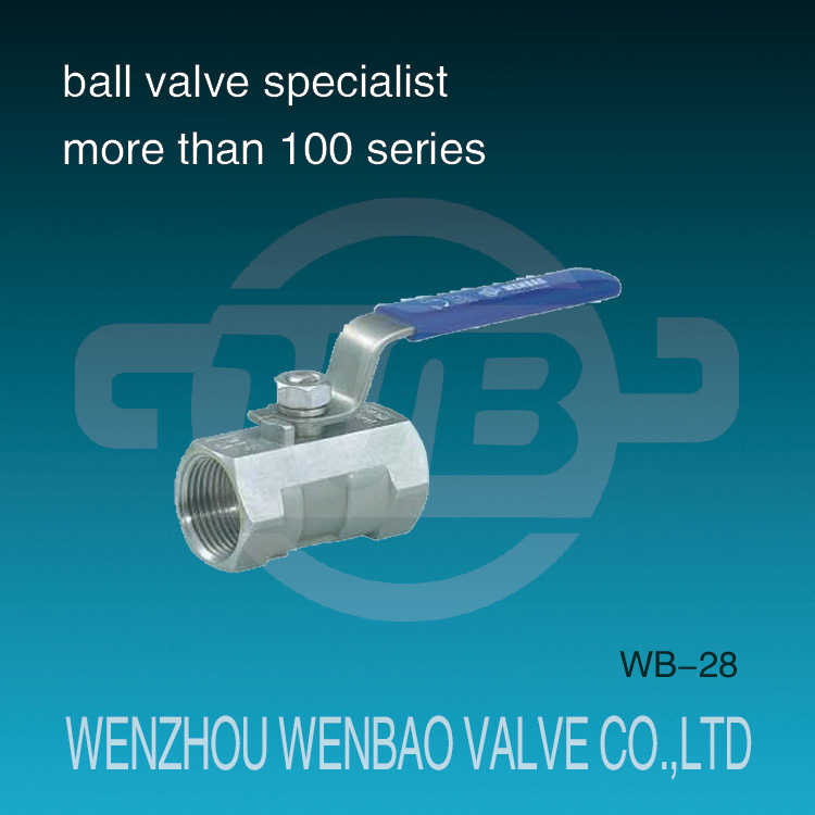 ANSI 1-PC Female Threaded Stainless Steel 304 Manual Ball Valve