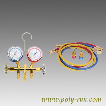 2-Valve Brass Refrigerant Manifold Pressure Gauges (PR6001A)