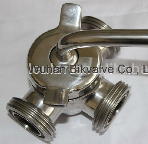 Stainless Steel Sanitary Three Way Plug Valve