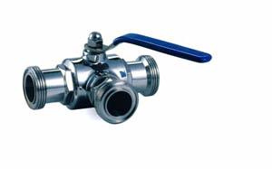Sanitary Three Way Ball Valve - 2