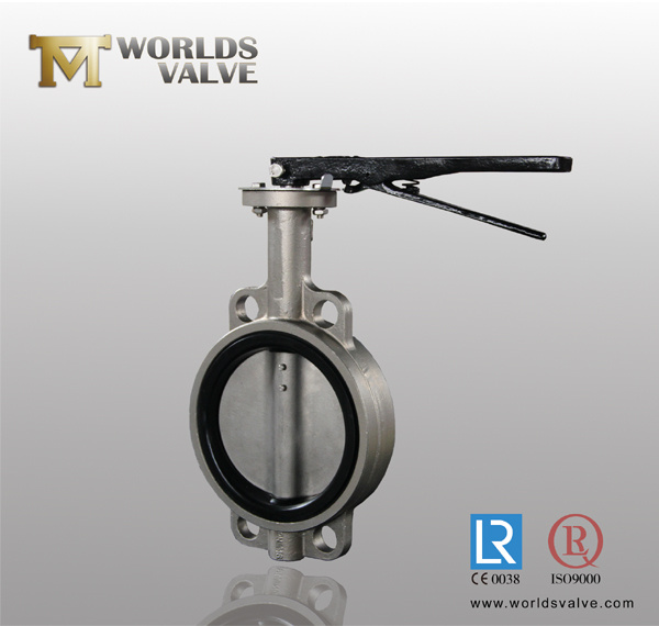 Dds Stainless Steel Wafer Butterfly Valve with Pin