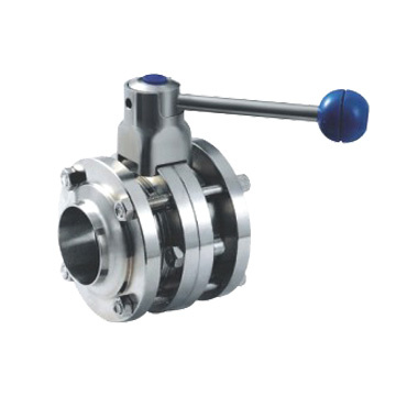 Stainless Steel Sanitary 3-Pcs Butterfly Valves (CHISIN003)