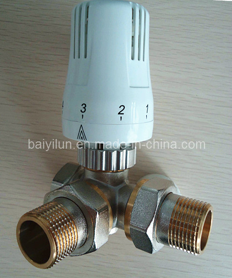 Automatic Brass Three Way Thermostatic Radiator Valve