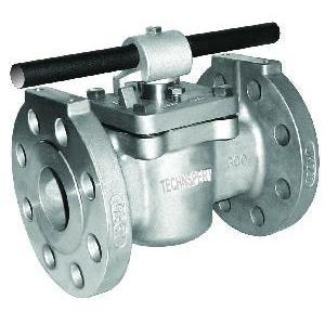 Ss Non Lubricated PTFE Sleeved Flange Plug Valve