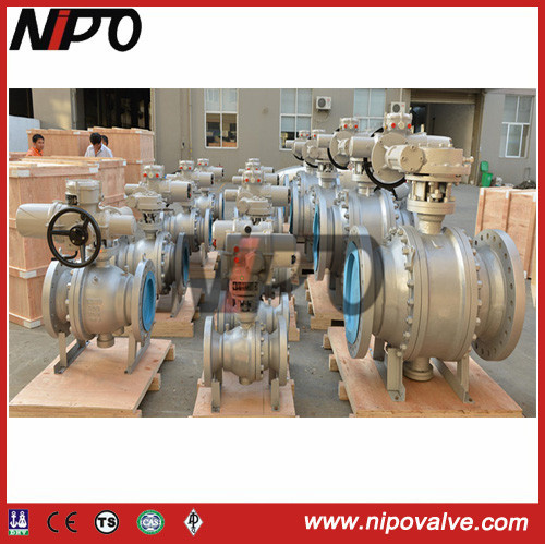 Cast Steel Flanged Trunnion Ball Valve